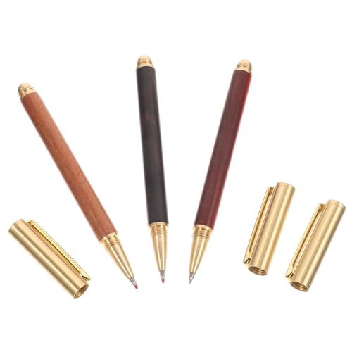 ZUNOXAZ 3 Stück Teiliges Holz Kugelschreiber mit Feiner Spitze Leichter Tragbarer Schreibstift für Kreatives Rutschfestes Design für Schule Büro und Zuhause ZUNOXAZ 3 Stück Teiliges Holz Kugelschreiber mit Feiner Spitze Leichter Tragbarer Schreibstift für Kreatives Rutschfestes Design für Schule Büro und Zuhause von ZUNOXAZ