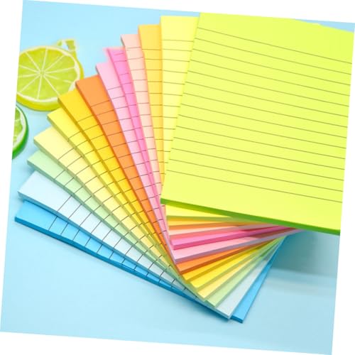 ZUNOXAZ 3 Stück Teiliges Memo notizblock Praktischer Notizblock für Schule Büro Zuhause Fluoreszierende Farben Rot Gelb pro Block für Effiziente Planung und Organisation von ZUNOXAZ