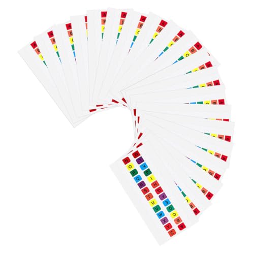 ZUNOXAZ 30 Blatt Bunte Buchstaben Aufkleber Selbstklebende Alphabet Index Tabs Praktische Seitenmarker für Notizbücher Ordner Lesezeichen Einfach zu Kleben Langlebig Vielseitig für Schule ZUNOXAZ 30 Blatt Bunte Buchstaben Aufkleber Selbstklebende Alphabet Index Tabs Praktische Seitenmarker für Notizbücher Ordner Lesezeichen Einfach zu Kleben Langlebig Vielseitig für Schule von ZUNOXAZ