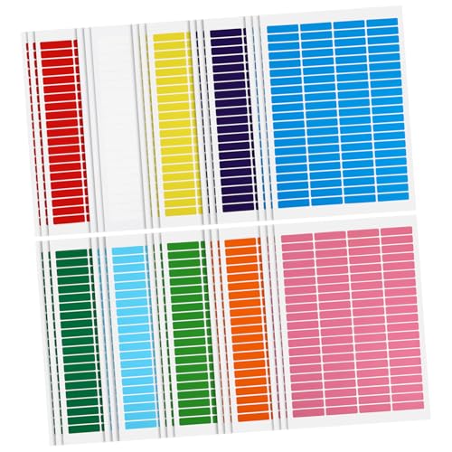 ZUNOXAZ 30 Blatt Bunte Selbstklebende Etiketten Farbige Label Sticker für Aufbewahrungsboxen Leicht Beschreibbar Starke Haftung Vielseitig Verwendbar Farbenfrohe Organisationsaufkleber von ZUNOXAZ