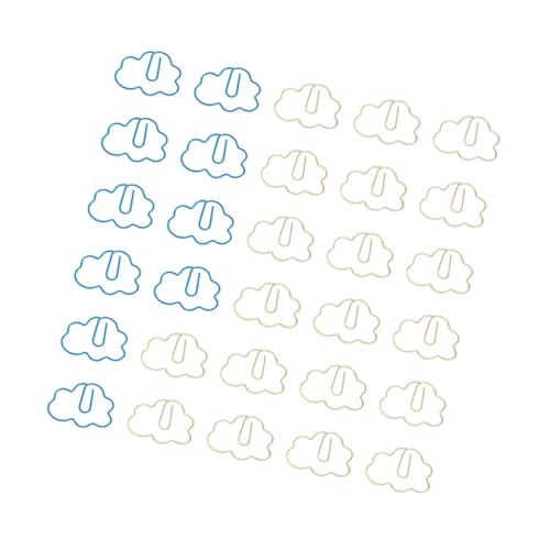 ZUNOXAZ 30 Stück Teiliges Dekorative Büroklammern aus PVC in Wolkenform Kleine Praktische Lesezeichenklammern Cremeweiße Starke Klammerkraft für Dokumentenfixierung im Büro und Alltag ZUNOXAZ 30 Stück Teiliges Dekorative Büroklammern aus PVC in Wolkenform Kleine Praktische Lesezeichenklammern Cremeweiße Starke Klammerkraft für Dokumentenfixierung im Büro und Alltag von ZUNOXAZ