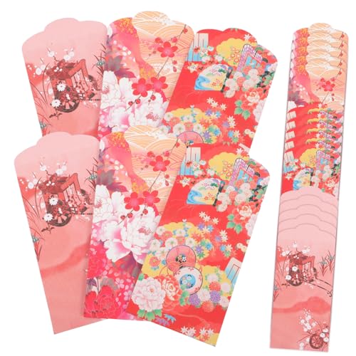ZUNOXAZ 30 Stück Teiliges Japanische Stil Rote Umschläge aus Hochwertigem Traditionelle Geldgeschenkumschläge für Neujahr Hochzeit Feier Glücksbringer und Dekoration ZUNOXAZ 30 Stück Teiliges Japanische Stil Rote Umschläge aus Hochwertigem Traditionelle Geldgeschenkumschläge für Neujahr Hochzeit Feier Glücksbringer und Dekoration von ZUNOXAZ