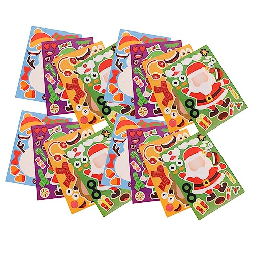 ZUNOXAZ 32 Blatt Weihnachts Puzzle Aufkleber für DIY Dekorative Sticker für Weihnachtsfeiern Designs mit Je Aufklebern für Bastelprojekte und Festdekorationen ZUNOXAZ 32 Blatt Weihnachts Puzzle Aufkleber für DIY Dekorative Sticker für Weihnachtsfeiern Designs mit Je Aufklebern für Bastelprojekte und Festdekorationen von ZUNOXAZ