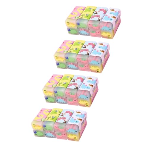ZUNOXAZ 32pcs Lustige Und Süße Dinosauriergummis Für Kinder Ideal Für Schulmaterial Und Klassenzimmer -mini -tierrotler Für Schüler von ZUNOXAZ
