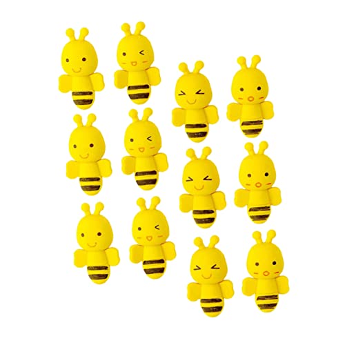 ZUNOXAZ 36 Stück Teiliges Lustige Bienen Radiergummis für Niedliche Cartoon Bienen als Malzubehör Schulpreis und Kreative Bastelmaterialien für Jungen und Mädchen von ZUNOXAZ
