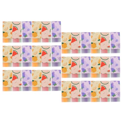 ZUNOXAZ 36 Stück Teiliges Niedliche Jelly Radiergummis in Obstform Pvc material Praktische für Schule und Büro Buntes Schreibzubehör für Schüler von ZUNOXAZ