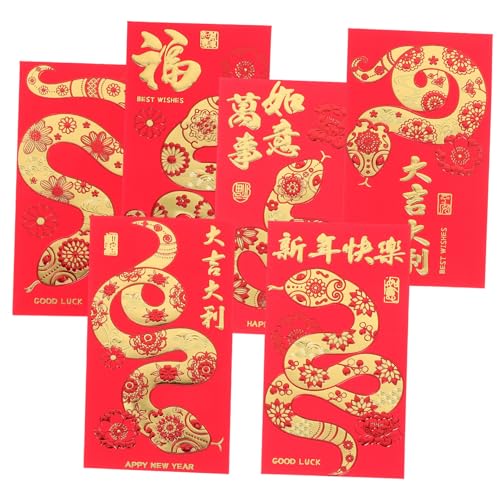 ZUNOXAZ 36 Stück Teiliges Rote Umschläge für Chinesisches Neujahr Schlangenjahr Traditionelle Geldumschläge Frühlingsfest Dekoration Glücksgeschenk Umschläge in Lebendigem Rot ZUNOXAZ 36 Stück Teiliges Rote Umschläge für Chinesisches Neujahr Schlangenjahr Traditionelle Geldumschläge Frühlingsfest Dekoration Glücksgeschenk Umschläge in Lebendigem Rot von ZUNOXAZ