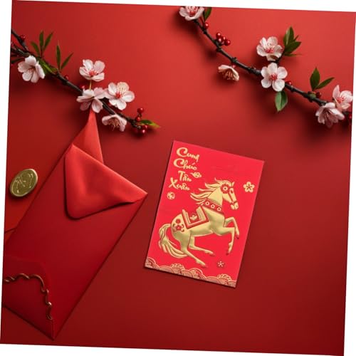 ZUNOXAZ 360 Stück Lunar Year Packets Kreative Jahr Des Pferdes Umschläge Vietnamese Text Hochwertiges Papier Reißfest Bunte Geldgeschenkumschläge Für Neujahr Hochzeit Geburtstag ZUNOXAZ 360 Stück Lunar Year Packets Kreative Jahr Des Pferdes Umschläge Vietnamese Text Hochwertiges Papier Reißfest Bunte Geldgeschenkumschläge Für Neujahr Hochzeit Geburtstag von ZUNOXAZ