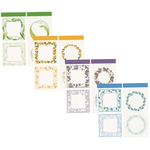 ZUNOXAZ 4 Sätze Teiliges Vintage Pflanzen Hintergrundpapier für Scrapbooking Dekoratives Beidseitig Bedrucktes Bastelpapier für DIY Tagebuch Memo Kartenherstellung und Kreative von ZUNOXAZ