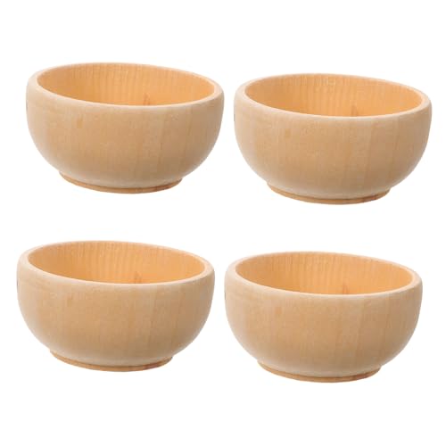 ZUNOXAZ 4 Stück Diy Holzschalen für Dekoration Unbehandelte Holzschalen für Mikrolandschaften Bastelprojekte Kreative Spielideen für Gestaltungen ZUNOXAZ 4 Stück Diy Holzschalen für Dekoration Unbehandelte Holzschalen für Mikrolandschaften Bastelprojekte Kreative Spielideen für Gestaltungen von ZUNOXAZ