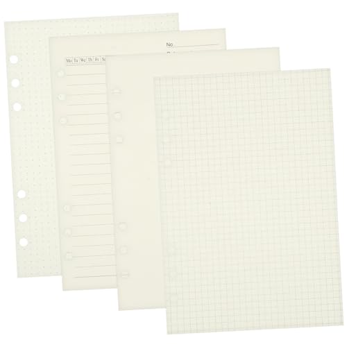 ZUNOXAZ 4 Stück Nachfüllpapier Teilig Liniertes Loose Leaf Papier mit Ring Lochung für Planer und Ringbuch Glattes Schreibpapier Ersatzblatt für Standard Organizer ZUNOXAZ 4 Stück Nachfüllpapier Teilig Liniertes Loose Leaf Papier mit Ring Lochung für Planer und Ringbuch Glattes Schreibpapier Ersatzblatt für Standard Organizer von ZUNOXAZ