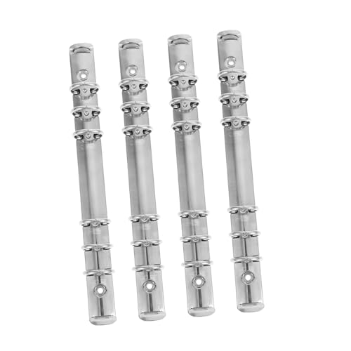 ZUNOXAZ 4 Stück Teiliges Aktiver Loose Leaf Binder Clips für Scrapbooking Metallklammern für Büro und Schule für Dokumentenablage und Kreative Projekte von ZUNOXAZ