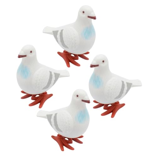 ZUNOXAZ 4 Stück Teiliges Aufziehspielzeug Taube Wind Up Tiere für Robuste Kleine Tierfiguren mit Lustigem Gehmechanismus Batteriefrei und Langlebig als Mitgebsel für Mädchen und Jungen ZUNOXAZ 4 Stück Teiliges Aufziehspielzeug Taube Wind Up Tiere für Robuste Kleine Tierfiguren mit Lustigem Gehmechanismus Batteriefrei und Langlebig als Mitgebsel für Mädchen und Jungen von ZUNOXAZ