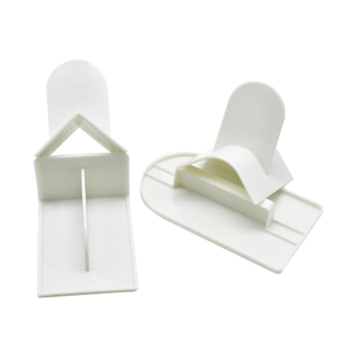 ZUNOXAZ 4 Stück Teiliges Fondant Scraper aus Lebensmittelechtem Kunststoff Cake Fondant Smoother und Tortenglätter für Glatte Oberflächen Ecken und Kanten Spülmaschinenfest und Vielseitig von ZUNOXAZ