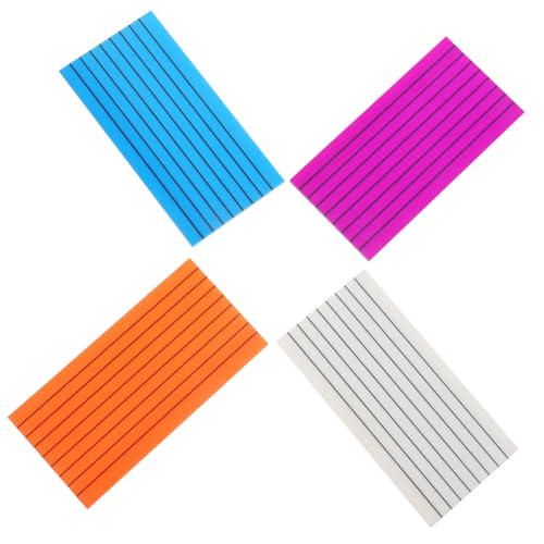 ZUNOXAZ 4 Stück Teiliges Klare Haftnotizen Linierte Wiederverwendbare Klebezettel für Büro Schule To do listen und Notizen Praktische Bunte Memo Pads für Planung und Organisation ZUNOXAZ 4 Stück Teiliges Klare Haftnotizen Linierte Wiederverwendbare Klebezettel für Büro Schule To do listen und Notizen Praktische Bunte Memo Pads für Planung und Organisation von ZUNOXAZ