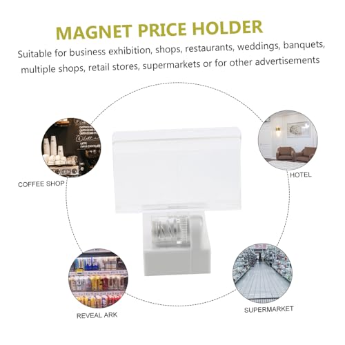 ZUNOXAZ 4 Stück Teiliges Magnetische Preisschildhalter mit Starkem Magnetfuß Doppelseitiger Clip für Werbedisplays Geeignet für Supermärkte Einzelhandel Restaurants und Messen ZUNOXAZ 4 Stück Teiliges Magnetische Preisschildhalter mit Starkem Magnetfuß Doppelseitiger Clip für Werbedisplays Geeignet für Supermärkte Einzelhandel Restaurants und Messen von ZUNOXAZ