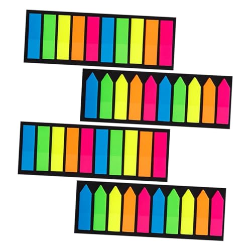 ZUNOXAZ 4 Stück Teiliges Multi Function Haftnotizen Transparent Klebezettel Markierungs Tabs Wiederverwendbar Für Büro Schule und Zuhause Leicht Tragbar und Beschriftbar von ZUNOXAZ