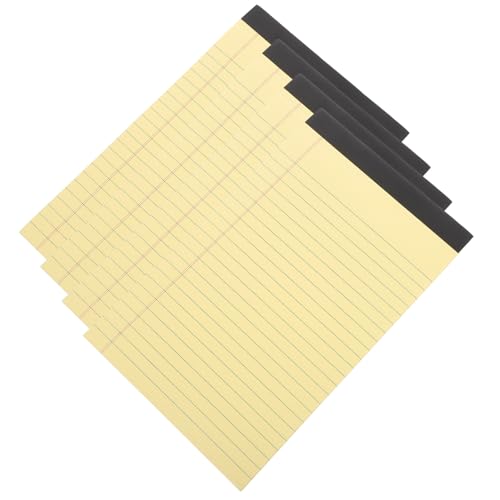 ZUNOXAZ 4 Stück Teiliges Notizblock Abreißbare Liniertes Schreibblock für Haushalt und Büro Vielseitiges Memo Pad Praktische Organisation und Tägliche Planung von ZUNOXAZ