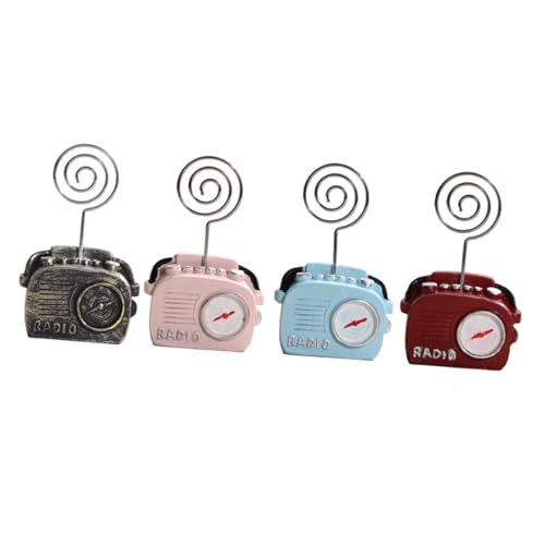 ZUNOXAZ 4 Stück Teiliges Retro Memo Clips Telefon und Radio Design Stabile Kartenhalter für Notizen und Fotos Vintage Schreibtischdeko für Büro und Zuhause ZUNOXAZ 4 Stück Teiliges Retro Memo Clips Telefon und Radio Design Stabile Kartenhalter für Notizen und Fotos Vintage Schreibtischdeko für Büro und Zuhause von ZUNOXAZ