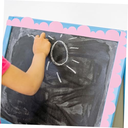 ZUNOXAZ 4 Stück Teiliges Schaumstoff Wellenbordüren Klassenzimmer Dekoration Farbige Verschleißfeste Pinnwand Bordüren mit Jakobsmuschel Muster Sichere Glatte Oberfläche für Tafel und ZUNOXAZ 4 Stück Teiliges Schaumstoff Wellenbordüren Klassenzimmer Dekoration Farbige Verschleißfeste Pinnwand Bordüren mit Jakobsmuschel Muster Sichere Glatte Oberfläche für Tafel und von ZUNOXAZ