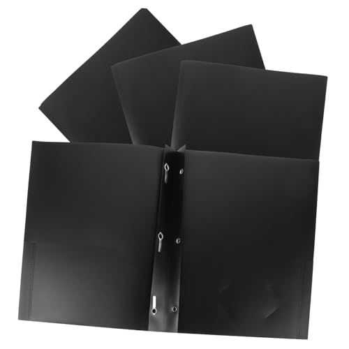 ZUNOXAZ 4 Stück Teiliges Schwarze Kunststoff PP Dateiordner mit Doppelklappen Leichter Kompakter Büro und Schulordner zur Organisierten Aufbewahrung von Dokumenten und Papieren ZUNOXAZ 4 Stück Teiliges Schwarze Kunststoff PP Dateiordner mit Doppelklappen Leichter Kompakter Büro und Schulordner zur Organisierten Aufbewahrung von Dokumenten und Papieren von ZUNOXAZ