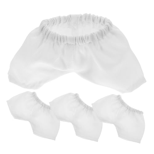 ZUNOXAZ 4 Stück Teiliges Weiße Bär Shorts aus Plüschstoff Weiche und Strapazierfähige Puppenunterwäsche für Stofftiere Inklusive Mädchenpuppen kostüme für Spielzeit und Dekoration von ZUNOXAZ