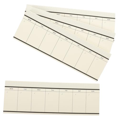 ZUNOXAZ 4 Stück Teiliges Wochenplaner Notizblöcke Tragbar mit Abreißbaren Blättern Klar Bedruckt Geeignet für Tägliche Terminplanung To do listen Kompatibel mit Verschiedenen Stiften ZUNOXAZ 4 Stück Teiliges Wochenplaner Notizblöcke Tragbar mit Abreißbaren Blättern Klar Bedruckt Geeignet für Tägliche Terminplanung To do listen Kompatibel mit Verschiedenen Stiften von ZUNOXAZ
