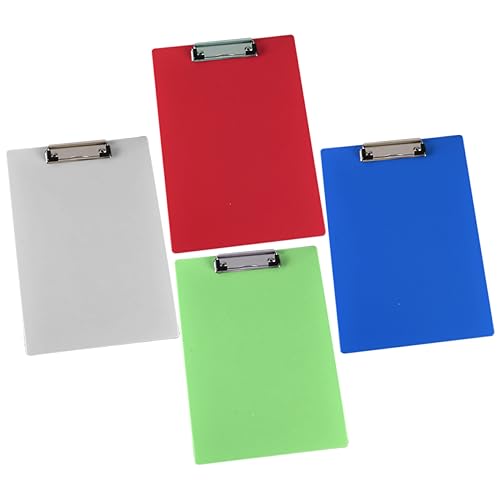 ZUNOXAZ 4 Stück Transparente Portable Klemmbretter aus Kunststoff Teiliges Multifunktionale Schreibunterlagen und Dokumentenhalter für Büro Schule und Unterwegs Praktische Zufällige Farbe ZUNOXAZ 4 Stück Transparente Portable Klemmbretter aus Kunststoff Teiliges Multifunktionale Schreibunterlagen und Dokumentenhalter für Büro Schule und Unterwegs Praktische Zufällige Farbe von ZUNOXAZ