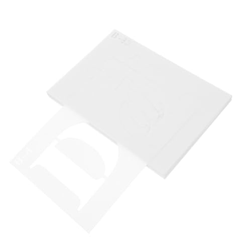 ZUNOXAZ 40 Stück Teiliges Buchstaben Zahlen schablonenset Wiederverwendbare Malvorlagen für Holz und Kalligraphische DIY Stencils Vielseitig Einsetzbar für Journale Wanddekoration und von ZUNOXAZ