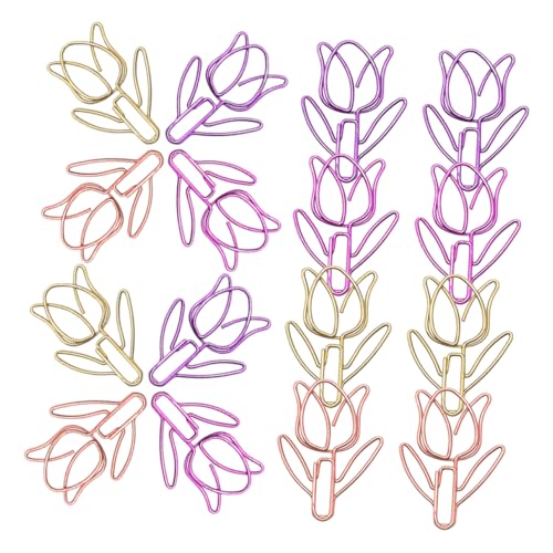 ZUNOXAZ 40 Stück Tulpen-Büroklammer farbige Clip -Klemmen Blumenförmige Dokumentclips Blumennotizklammern Beachten Sie Clip-Halter Tulpenformpapierhalter blumförmige Papierhalter Metall ZUNOXAZ 40 Stück Tulpen-Büroklammer farbige Clip -Klemmen Blumenförmige Dokumentclips Blumennotizklammern Beachten Sie Clip-Halter Tulpenformpapierhalter blumförmige Papierhalter Metall von ZUNOXAZ