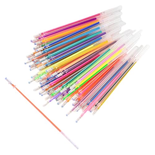 ZUNOXAZ 48 Stück Teiliges Bunte Gelstiftminen mit Glitzereffekt Flüssige Nachfüllungen für Kugelschreiber Glatte Schreibspitzen für Büro Schule und Kreatives Schreiben ZUNOXAZ 48 Stück Teiliges Bunte Gelstiftminen mit Glitzereffekt Flüssige Nachfüllungen für Kugelschreiber Glatte Schreibspitzen für Büro Schule und Kreatives Schreiben von ZUNOXAZ