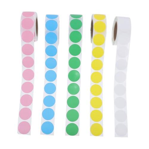 ZUNOXAZ 5 Rollen Farbige Thermische Runde Punktetiketten Selbstklebend Ø Kompakte Klebeetiketten zum Beschriften Langlebig und Vielseitig für Versand Organisation Farbkennzeichnung Je ZUNOXAZ 5 Rollen Farbige Thermische Runde Punktetiketten Selbstklebend Ø Kompakte Klebeetiketten zum Beschriften Langlebig und Vielseitig für Versand Organisation Farbkennzeichnung Je von ZUNOXAZ