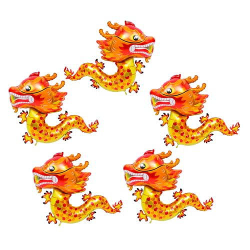 ZUNOXAZ 5 Stück Chinesische Drachen Folienballons Rot Lebensechte Neujahrs Partydeko Leichte und Langlebige Luftballons für Lunar Year Kindergeburtstag Familienfeier Vielseitige Ballon ZUNOXAZ 5 Stück Chinesische Drachen Folienballons Rot Lebensechte Neujahrs Partydeko Leichte und Langlebige Luftballons für Lunar Year Kindergeburtstag Familienfeier Vielseitige Ballon von ZUNOXAZ