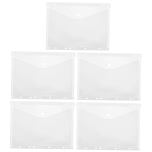 ZUNOXAZ 5 Stück Dokumentenschutz Taschen Transparent Wiederverwendbare Ablage für Fotos Dokumente Postkarten Leicht und Langlebig für Büro Zuhause ZUNOXAZ 5 Stück Dokumentenschutz Taschen Transparent Wiederverwendbare Ablage für Fotos Dokumente Postkarten Leicht und Langlebig für Büro Zuhause von ZUNOXAZ