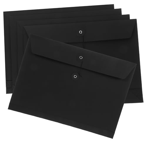 ZUNOXAZ 5 Stück Dokumentenumschläge mit Schnur und Knopfverschluss Multifunktionale Aufbewahrungstaschen für Papiere Geeignet für Büro und Schule Umweltfreundliches Kraftpapier ZUNOXAZ 5 Stück Dokumentenumschläge mit Schnur und Knopfverschluss Multifunktionale Aufbewahrungstaschen für Papiere Geeignet für Büro und Schule Umweltfreundliches Kraftpapier von ZUNOXAZ