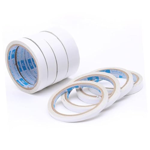 ZUNOXAZ 5 Stück Doppelseitiges Klebeband Weiß Starkes Heißschmelzendes Klebeband für Basteln Bürobedarf Scrapbooking Einfach Zuschneidbar und Rückstandslos Entfernbar ZUNOXAZ 5 Stück Doppelseitiges Klebeband Weiß Starkes Heißschmelzendes Klebeband für Basteln Bürobedarf Scrapbooking Einfach Zuschneidbar und Rückstandslos Entfernbar von ZUNOXAZ