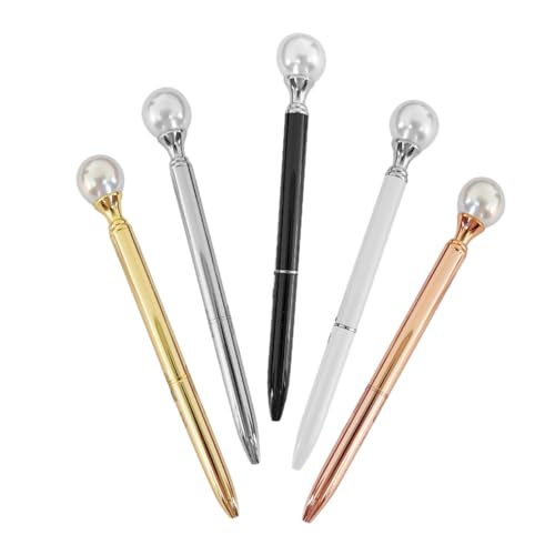 ZUNOXAZ 5 Stück Feine Metall Kugelschreiber mit Perlmutt Optik Ergonomisch Schreibend für Büro Studium und Zeichnen Glatte Tinte Langlebiges Metallgehäuse Stylische Stifte für Frauen und ZUNOXAZ 5 Stück Feine Metall Kugelschreiber mit Perlmutt Optik Ergonomisch Schreibend für Büro Studium und Zeichnen Glatte Tinte Langlebiges Metallgehäuse Stylische Stifte für Frauen und von ZUNOXAZ