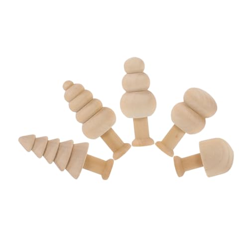 ZUNOXAZ 5 Stück Hölzerne Heimspielzeug Steckpuppen Unvollendet Unfertiger Holzpilz Weihnachtsferien Liefert Leerer Weihnachtsbaum Holzbäume Zum Basteln Puppenbaum Lotusbaum ZUNOXAZ 5 Stück Hölzerne Heimspielzeug Steckpuppen Unvollendet Unfertiger Holzpilz Weihnachtsferien Liefert Leerer Weihnachtsbaum Holzbäume Zum Basteln Puppenbaum Lotusbaum von ZUNOXAZ