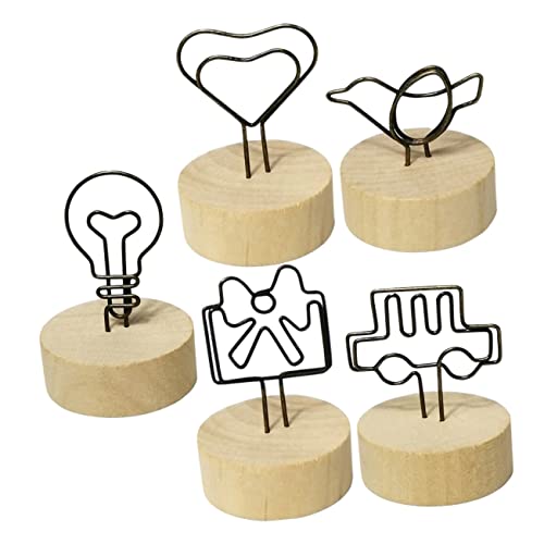 ZUNOXAZ 5 Stück Kreative Tischkartenhalter Verschiedenen Motiven Multifunktionale Memo und Fotoclips für Hochzeit Party Büro und Dekoration und Elegant ZUNOXAZ 5 Stück Kreative Tischkartenhalter Verschiedenen Motiven Multifunktionale Memo und Fotoclips für Hochzeit Party Büro und Dekoration und Elegant von ZUNOXAZ