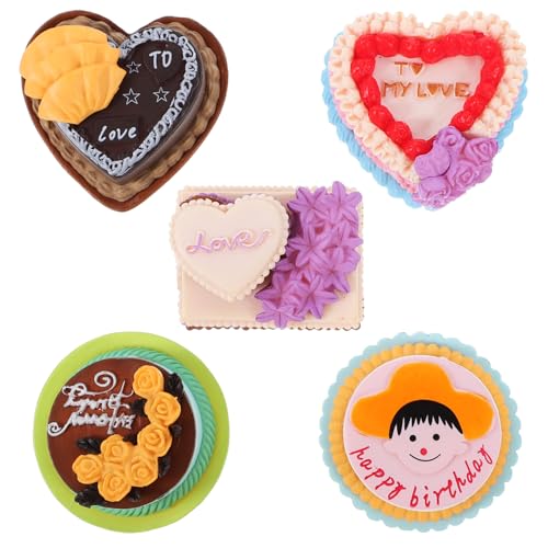 ZUNOXAZ 5 Stück Miniaturkuchen Teiliges Fake Cake Modell für Deko Realistische Dessert Ornamente für Rollenspiele Fotorequisiten und Geburtstagsfeiern Hochwertige Resin Verarbeitung ZUNOXAZ 5 Stück Miniaturkuchen Teiliges Fake Cake Modell für Deko Realistische Dessert Ornamente für Rollenspiele Fotorequisiten und Geburtstagsfeiern Hochwertige Resin Verarbeitung von ZUNOXAZ