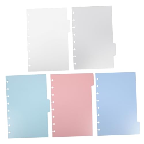 ZUNOXAZ 5 Stück Ordnerteiler mit Laschen 5 Farben aus PP Material für Notizbuch Aktenordner für Büroorganisation ZUNOXAZ 5 Stück Ordnerteiler mit Laschen 5 Farben aus PP Material für Notizbuch Aktenordner für Büroorganisation von ZUNOXAZ