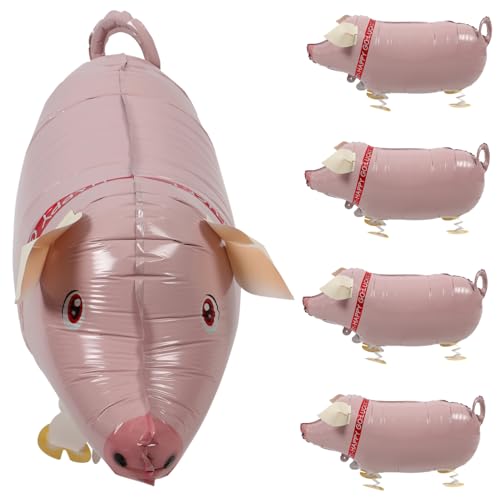 ZUNOXAZ 5 Stück Teiliges Aufblasbare Schweine Folienballons Partydeko Kindergeburtstag Stressabbau für Rosa Nutztiere Luftballons ZUNOXAZ 5 Stück Teiliges Aufblasbare Schweine Folienballons Partydeko Kindergeburtstag Stressabbau für Rosa Nutztiere Luftballons von ZUNOXAZ