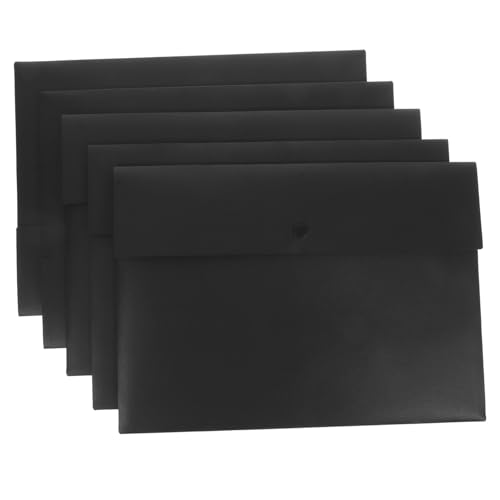 ZUNOXAZ 5 Stück Teiliges Dokumententaschen aus Robustem Abs Kunststoff mit Kartenhalter Praktische Leichte und Transparente Ablage für Büro Schule und Zuhause Einfach zu Reinigen und von ZUNOXAZ