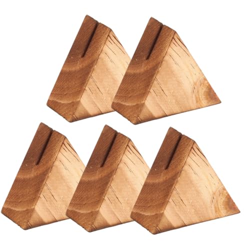 ZUNOXAZ 5 Stück Teiliges Dreieckiger Holzständer Kartenhalter Namenskartenhalter Schreibtisch Organizer für Tischkarten Memo Fotohalter Dekoration Hochzeit Party ZUNOXAZ 5 Stück Teiliges Dreieckiger Holzständer Kartenhalter Namenskartenhalter Schreibtisch Organizer für Tischkarten Memo Fotohalter Dekoration Hochzeit Party von ZUNOXAZ