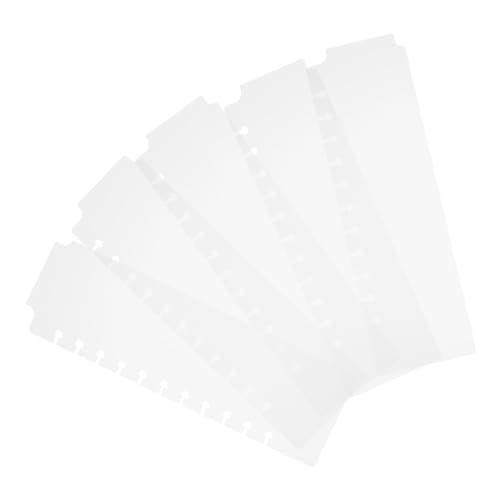 ZUNOXAZ 5 Stück Teiliges Kunststoff Registerkarten für Ringbücher Transparente Langlebige Planer Trennblätter mit Laschen Multifunktionale Notizbuch Separatoren für Büro Schule und ZUNOXAZ 5 Stück Teiliges Kunststoff Registerkarten für Ringbücher Transparente Langlebige Planer Trennblätter mit Laschen Multifunktionale Notizbuch Separatoren für Büro Schule und von ZUNOXAZ