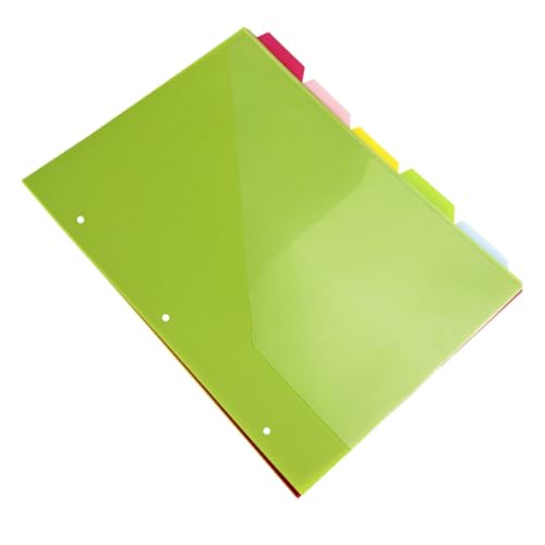 ZUNOXAZ 5 Stück Teiliges Pp trennblätter mit Taschen und Register Ordner Praktische Kunststoff indexseiten zur Schnellen Dokumentenorganisation im Büro und Zuhause ZUNOXAZ 5 Stück Teiliges Pp trennblätter mit Taschen und Register Ordner Praktische Kunststoff indexseiten zur Schnellen Dokumentenorganisation im Büro und Zuhause von ZUNOXAZ