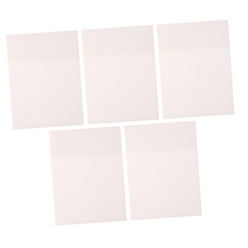 ZUNOXAZ 5 Stück Teiliges Transparente Wasserdichte Memo Pads Selbstklebende Notizzettel Langlebige Sichere Office Message Stickers Praktische Haftnotizen für Büro und Alltag von ZUNOXAZ