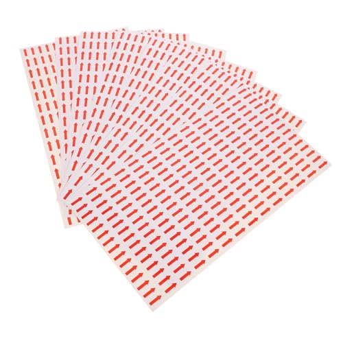 ZUNOXAZ 50 Blatt Selbstklebende Pfeilaufkleber Rote Richtungsetiketten Praktische Markiersticker für Lager Schule Büro Warn Sicherheitshinweise Glatten Oberflächen ZUNOXAZ 50 Blatt Selbstklebende Pfeilaufkleber Rote Richtungsetiketten Praktische Markiersticker für Lager Schule Büro Warn Sicherheitshinweise Glatten Oberflächen von ZUNOXAZ