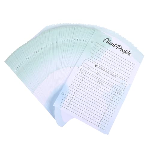 ZUNOXAZ 50 Stück Kundenprofilkarte Papier Grün von ZUNOXAZ