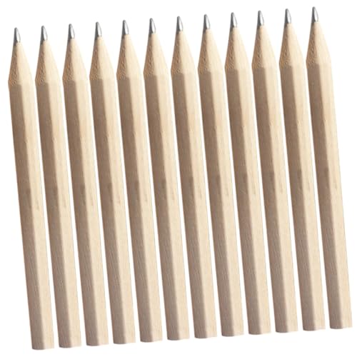 ZUNOXAZ 50 Stück Kurze Sechseckige Hb Holzstifte für Anfänger Ergonomisch Kleine Schreibstifte mit Radiergummi für Schule Kunst Skizzieren Notizen Zuhause von ZUNOXAZ